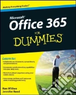Microsoft Office 365 for Dummies libro in lingua di Withee Ken, Reed Jennifer