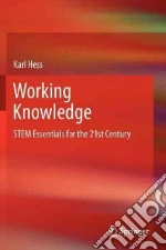 Working Knowledge libro in lingua di Hess Karl