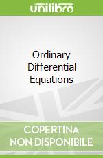 Ordinary Differential Equations libro in lingua di Cheban David N.
