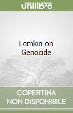 Lemkin Raphael, Jacobs Steven Leonard (EDT)
