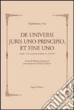 Vico Giambattista; Lomonaco F. (cur.)