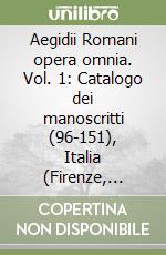 Egidio Romano; Del Punta F. (cur.); Luna C. (cur.)