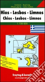 Chio, Lesbo, Lemno 1:100.000. Carta stradale. Ediz. multilingue libro