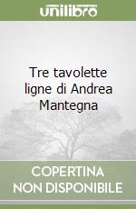Tre tavolette ligne di Andrea Mantegna libro di Negro Emilio