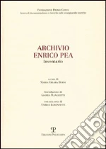 Archivio Enrico Pea. Inventario libro