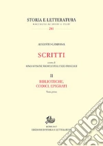 Campana Augusto; Avesani R. (cur.); Feo M. (cur.); Pruccoli E. (cur.)