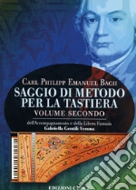 Saggio di metodo per la tastiera (2) libro di Bach Carl P.