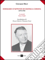 Ricci Giovanni; Vitelli P. (cur.)