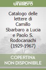 Sbarbaro Camillo; Peragallo C. (cur.)
