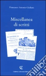 Giuliani Francesco A.; Mascaro R. (cur.)