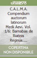 Lapidge M. (cur.); Garfagnini G. C. (cur.); Leonardi C. (cur.)