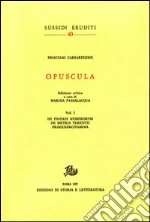 Prisciano di Cesarea; Passalacqua M. (cur.)
