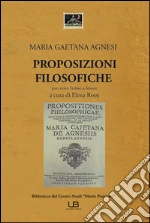 Agnesi Maria Gaetana; Rossi E. (cur.)