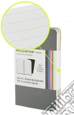 Volant Moleskine - ExtraSmall RIGHE GRIGIO (2 taccuini) articolo per la scrittura di Volant ExtraSmall Ruled Grey