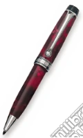 Penna a sfera mini in auroloide, fin. cromate. burgundy. scrittura