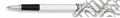 Roller in argento 925‰, cesello millerighe scrittura