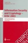 Lim Jong In, Lee Dong Hoon, Icisc 200 (2003 Seoul Korea)